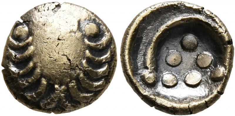 CELTIC, Central Europe. Vindelici. 1st century BC. 1/4 Stater (Electrum, 11 mm, ...