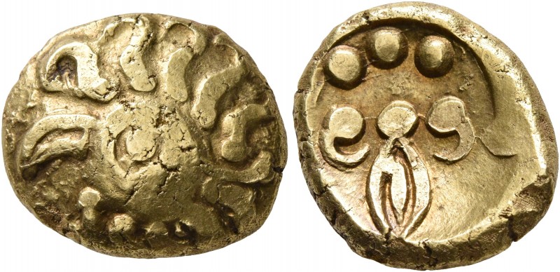 CELTIC, Central Europe. Vindelici. 1st century BC. Stater (Gold, 17 mm, 7.69 g, ...