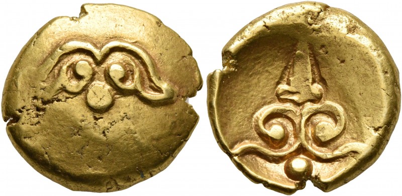 CELTIC, Central Europe. Vindelici. 1st century BC. Stater (Gold, 18 mm, 7.62 g)....
