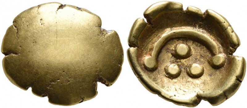 CELTIC, Central Europe. Vindelici. 1st century BC. 1/4 Stater (Gold, 12 mm, 1.56...
