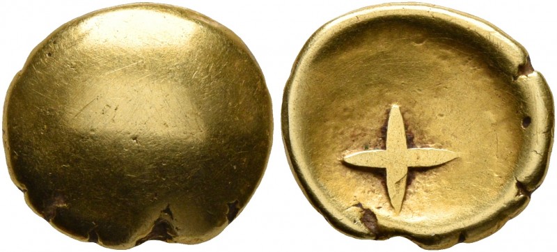 CELTIC, Central Europe. Vindelici. 1st century BC. 1/4 Stater (Gold, 11 mm, 1.76...