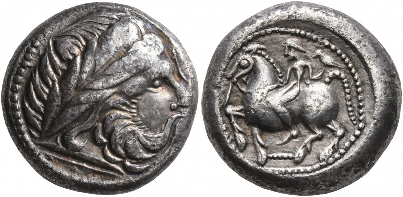 CELTIC, Middle Danube. Uncertain tribe. 2nd century BC. Tetradrachm (Silver, 20 ...