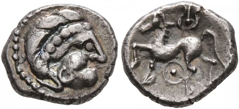 CELTIC, Middle Danube. Uncertain tribe. 2nd century BC. Obol (Silver, 10 mm, 0.8...
