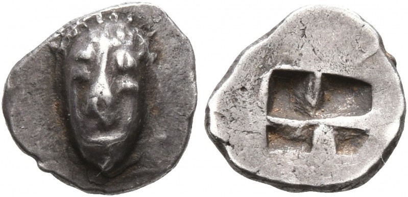 GAUL. Massalia. Circa 500-475 BC. Obol (Silver, 8 mm, 0.57 g), Milesian standard...