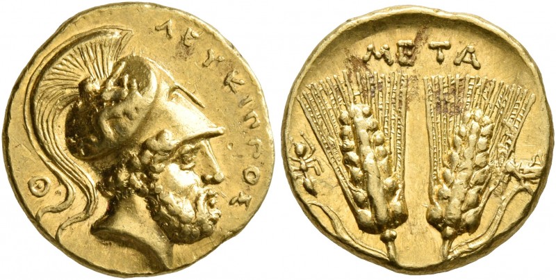 LUCANIA. Metapontion. Time of Pyrrhos of Epeiros, circa 280-279 BC. Tetrobol or ...