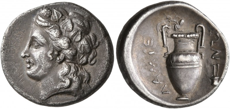 THESSALY. Lamia. Circa 360s-350s BC. Hemidrachm (Silver, 17 mm, 2.85 g, 12 h). H...