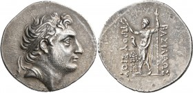 KINGS OF BITHYNIA. Prusias II Cynegos, 182-149 BC. Tetradrachm (Silver, 37 mm, 16.51 g, 12 h). Head of Prusias II to right, wearing winged diadem. Rev...