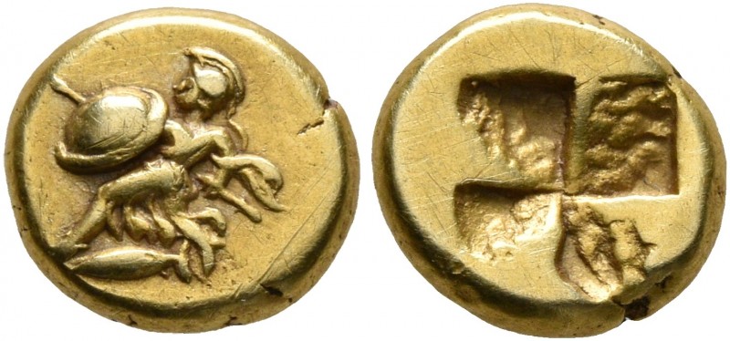 MYSIA. Kyzikos. 5th-4th centuries BC. Hemihekte – 1/12 Stater (Electrum, 8 mm, 1...