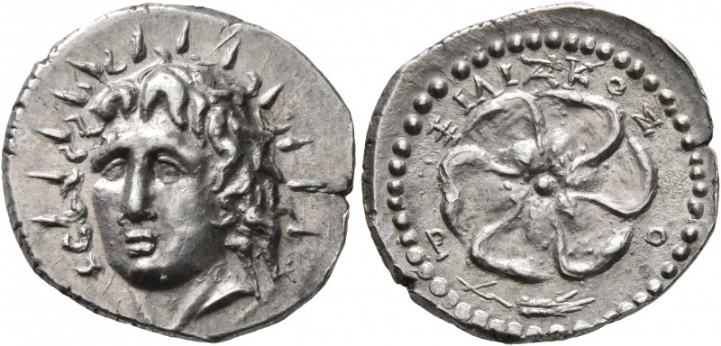 ISLANDS OFF CARIA, Rhodos. Rhodes. Circa 88/42 BC-AD 14. Drachm (Silver, 20 mm, ...