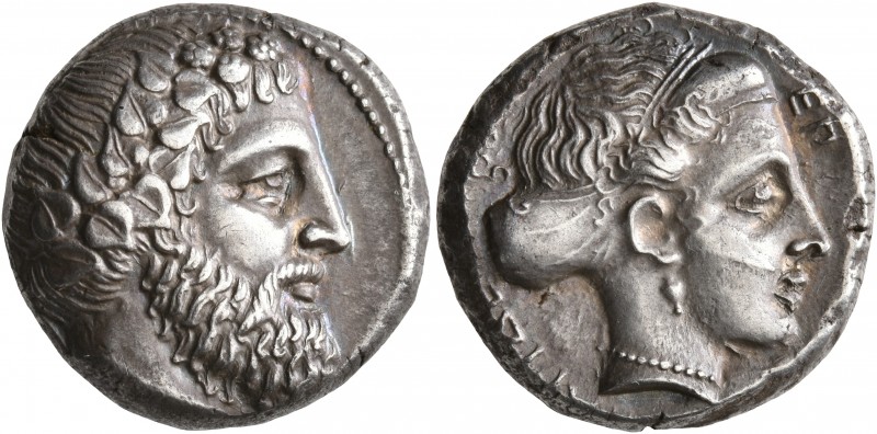 CILICIA. Nagidos. Circa 380 BC. Stater (Silver, 20 mm, 10.69 g, 8 h). Bearded he...