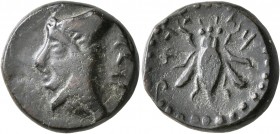 KINGS OF ARMENIA MINOR. Mithradates, circa 180s-170s BC. Tetrachalkon (Bronze, 18 mm, 7.14 g, 4 h). &#67660;&#67669;&#67667;&#67658;&#67669; ('mtrdt' ...
