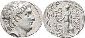 SELEUKID KINGS OF SYRIA. Antiochos VII Euergetes (Sidetes), 138-129 BC. Tetradrachm (Silver, 29 mm, 16.47 g, 12 h), Tarsos, Royal Workshop. Diademed h...