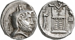 KINGS OF PERSIS. Autophradates (Vadfradad) II, early-mid 2nd century BC. Tetradrachm (Silver, 19 mm, 16.81 g, 12 h), Istakhr (Persepolis). Bearded hea...