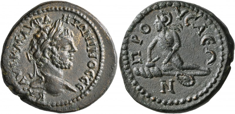 BITHYNIA. Prusa ad Olympum. Caracalla, 198-217. Diassarion (Orichalcum, 26 mm, 9...