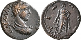 BITHYNIA. Tium. Gallienus, 253-268. Diassarion (Orichalcum, 21 mm, 7.08 g, 7 h). Π Λ ΓAΛΛH[NOC] (sic!) CЄB Laureate, draped and cuirassed bust of Gall...