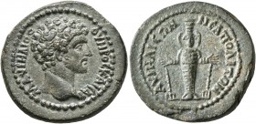 CARIA. Neapolis ad Harpasum. Marcus Aurelius, as Caesar, 139-161. Assarion (Orichalcum, 21 mm, 6.73 g, 7 h), circa 144-161. Μ ΑΥΡΗΛΙOϹ OΥΗΡOϹ ΚΑΙϹΑΡ B...