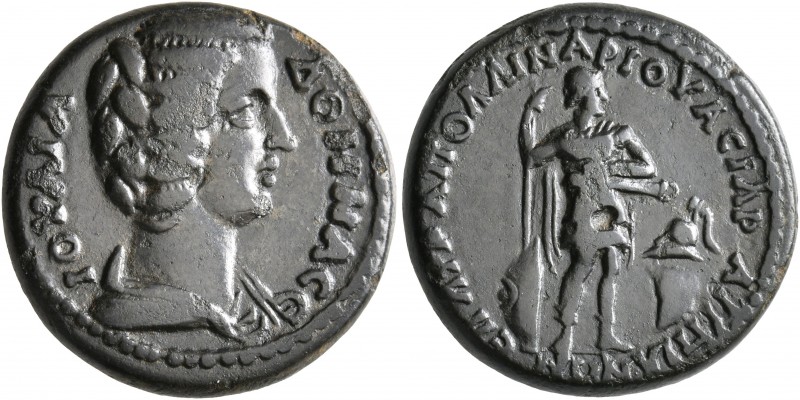 PHRYGIA. Appia. Julia Domna, Augusta, 193-217. Assarion (Bronze, 20 mm, 7.24 g, ...