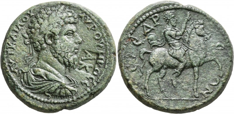 CILICIA. Syedra. Lucius Verus, 161-169. Pentassarion (Orichalcum, 31 mm, 21.24 g...