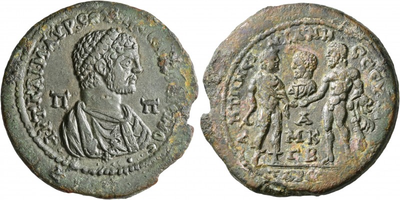 CILICIA. Tarsus. Caracalla, 198-217. Hexassarion (Bronze, 35 mm, 22.00 g, 12 h),...