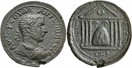 SYRIA, Seleucis and Pieria. Emesa. Uranius Antoninus, usurper, 253-254. AE (Bronze, 31 mm, 18.15 g, 1 h), SE 565 = 253/4. AYTO K COYΛΠ ANTⲰNINOC CЄ La...