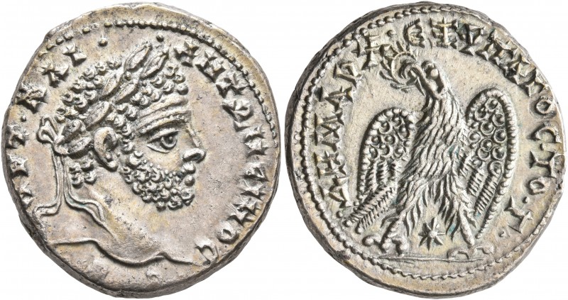 SYRIA, Seleucis and Pieria. Laodicea ad Mare. Caracalla, 198-217. Tetradrachm (S...