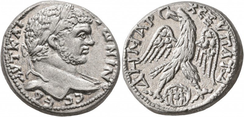 SYRIA, Decapolis. Gadara. Caracalla, 198-217. Tetradrachm (Silver, 24 mm, 13.34 ...
