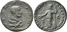 ARABIA. Philippopolis. Divus Julius Marinus, died before 244. Diassarion (Bronze, 22 mm, 7.09 g, 12 h), circa 247-249. ΘЄΩ MAPINΩ Bare head of Divus J...