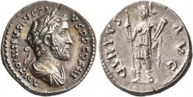 Antoninus Pius, 138-161. Denarius (Silver, 18 mm, 3.36 g, 6 h), Rome, 140-143. ANTONINVS AVG PIVS P P COS III Laureate and draped bust of Antoninus Pi...