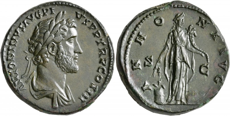 Antoninus Pius, 138-161. Sestertius (Orichalcum, 32 mm, 27.11 g, 12 h), Rome, 14...