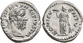 Pescennius Niger, 193-194. Denarius (Silver, 19 mm, 3.50 g, 7 h), Antiochia. IMP CAES C PESCE NIGEP (sic!) IVSTI A Laureate head of Pescennius Niger t...