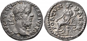 Pescennius Niger, 193-194. Denarius (Silver, 18 mm, 2.71 g, 6 h), Antiochia. IMP CAES C PESCEN NIGER IVST AV Laureate head of Pescennius Niger to righ...