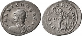 Gallienus, 253-268. Antoninianus (Billon, 24 mm, 3.87 g, 1 h), Rome, 260-261. GALLIENVS AVG Draped and cuirassed bust of Gallienus to left, wearing ra...