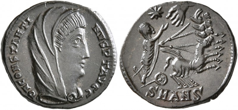 Divus Constantine I, died 337. Follis (Bronze, 16 mm, 1.55 g, 6 h), Antiochia, 3...
