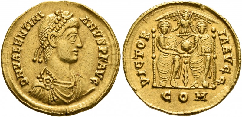 Valentinian II, 375-392. Solidus (Gold, 20 mm, 4.48 g, 6 h), uncertain mint in N...