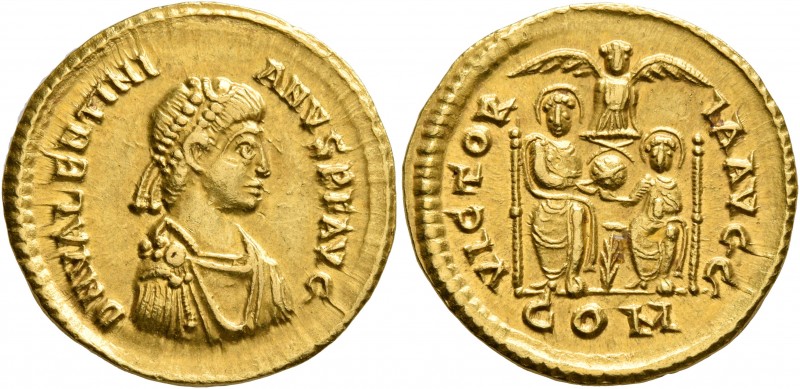 Valentinian II, 375-392. Solidus (Gold, 21 mm, 4.52 g, 6 h), uncertain mint in N...