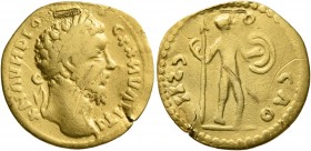 UNCERTAIN GERMANIC TRIBES, Pseudo-Imperial coinage. Mid 3rd-early 4th centuries. 'Aureus' (Gold, 18 mm, 2.51 g, 12 h), ‘Early Group’. Imitating Marcus...