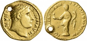 UNCERTAIN GERMANIC TRIBES, Pseudo-Imperial coinage. Mid 3rd-early 4th centuries. 'Aureus' (Gold, 19 mm, 6.46 g, 6 h), 'Stern Group'. Imitating Hadrian...