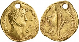 UNCERTAIN GERMANIC TRIBES, Pseudo-Imperial coinage. Mid 3rd-early 4th centuries. 'Aureus' (Gold, 19 mm, 4.00 g, 1 h), 'Stern Group'. Imitating Marcus ...