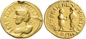 UNCERTAIN GERMANIC TRIBES, Pseudo-Imperial coinage. Late 3rd-early 4th centuries. 'Quinarius' (Gold, 18 mm, 3.86 g, 12 h), 'Gordian Group'. Imitating ...