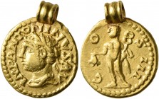UNCERTAIN GERMANIC TRIBES, Pseudo-Imperial coinage. Late 3rd-early 4th centuries. 'Quinarius' (Gold, 13 mm, 3.15 g, 11 h), 'Gordian Group'. Imitating ...
