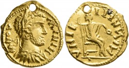 UNCERTAIN GERMANIC TRIBES, Pseudo-Imperial coinage. Late 3rd-early 4th centuries. 'Aureus' (Gold, 20 mm, 6.60 g, 1 h), 'Derived Gordian Group B'. MNOV...