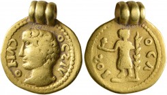 UNCERTAIN GERMANIC TRIBES, Pseudo-Imperial coinage. Late 3rd-early 4th centuries. 'Quinarius' (Gold, 15 mm, 3.05 g, 12 h), 'Derived Gordian Group C'. ...
