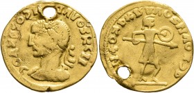 UNCERTAIN GERMANIC TRIBES, Pseudo-Imperial coinage. Late 3rd-early 4th centuries. 'Aureus' (Gold, 22 mm, 4.00 g, 5 h), 'Derived Gordian Group C'. C OΛ...