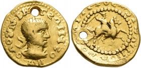 UNCERTAIN GERMANIC TRIBES, Pseudo-Imperial coinage. Late 3rd-early 4th centuries. 'Aureus' (Gold, 18 mm, 6.10 g, 4 h), 'Ulów Group', O1/R1. Imitating ...