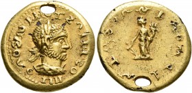 UNCERTAIN GERMANIC TRIBES, Pseudo-Imperial coinage. Late 3rd-early 4th centuries. 'Aureus' (Subaeratus, 20 mm, 4.71 g, 6 h), 'Ulów Group', O1/R2. Imit...