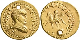 UNCERTAIN GERMANIC TRIBES, Pseudo-Imperial coinage. Late 3rd-early 4th centuries. 'Aureus' (Gold, 19 mm, 6.21 g, 7 h), 'Derived Ulów Group A', O4/R5. ...