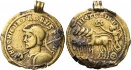 UNCERTAIN GERMANIC TRIBES, Pseudo-Imperial coinage. Late 3rd-early 4th centuries. 'Aureus' (Subaeratus, 23 mm, 5.73 g, 12 h), 'Probus Group A'. Imitat...