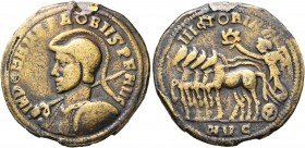 UNCERTAIN GERMANIC TRIBES, Pseudo-Imperial coinage. Late 3rd-early 4th centuries. 'Aureus' (Subaeratus, 22 mm, 5.81 g, 12 h), 'Probus Group A'. Imitat...