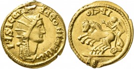UNCERTAIN GERMANIC TRIBES, Pseudo-Imperial coinage. Late 3rd-early 4th centuries. 'Quinarius' (Gold, 18 mm, 3.00 g, 5 h), 'Probus Group D'. Imitating ...
