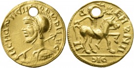 UNCERTAIN GERMANIC TRIBES, Pseudo-Imperial coinage. Late 3rd-early 4th centuries. 'Aureus' (Gold, 19 mm, 4.00 g, 1 h), 'Probus Group E'. Imitating Pro...